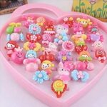 Colorful Plastic Finger Rings
