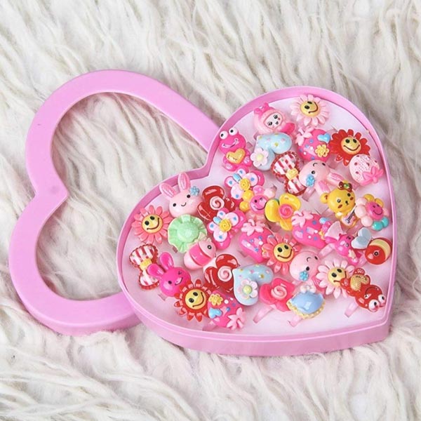 Colorful Plastic Finger Rings