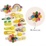 Colourful Hair Tie Clips