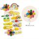 Colourful Hair Tie Clips