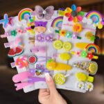 Colourful Hair Tie Clips