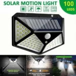 100 LED Solar Lamp