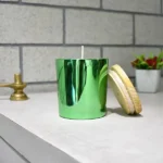 Green Glass Jar Candle