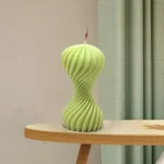 Round Wave Twirl Candle