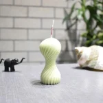 Round Wave Twirl Candle