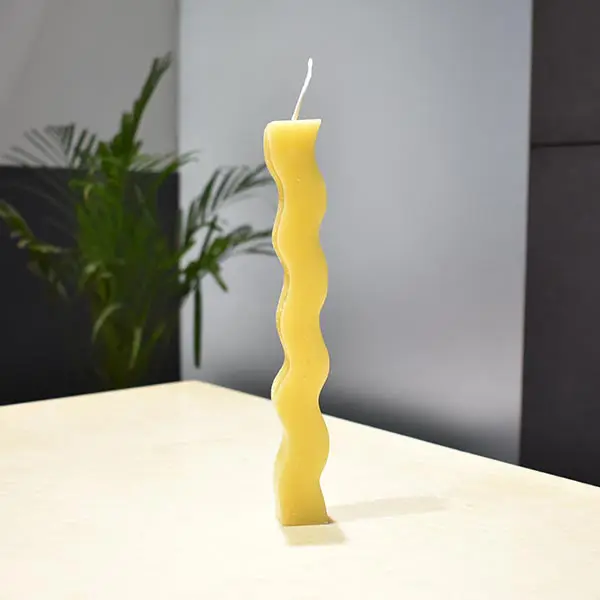Wave Pillar Candle