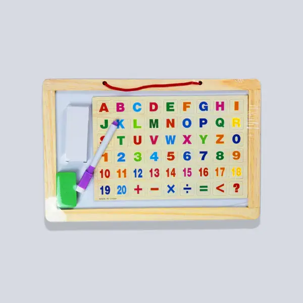 White & Black Board with Magnetic Alphabets & Nos.